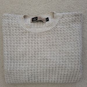 Casual Classic Men's Vintage Cable Knit Sweater Size Large